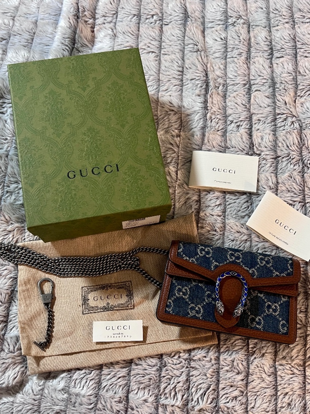 Authentic Gucci Denim Minaudière Crossbody Mini Bag!!!